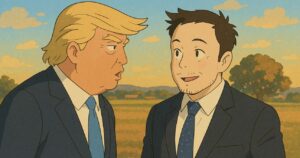 Donald Trump könnte Musk schon bald verabschieden. © Trending Topics via GPT-4o