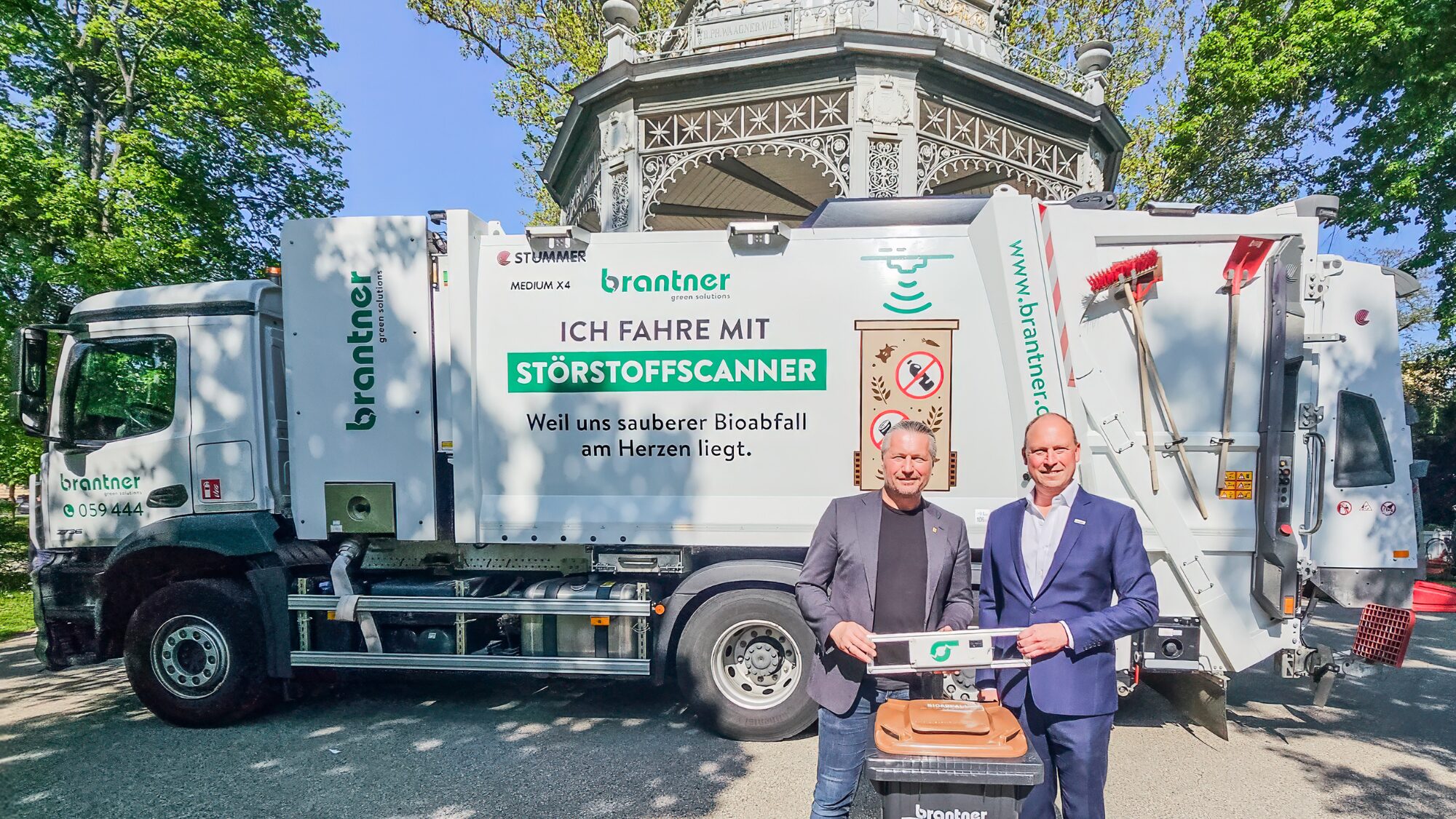 v.l: Peter Molnar (Kremser Bürgermeister) und Manfred Vogl (Geschäftsführer Brantner Green Solutions). © Brantner Green Solutions