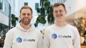 Die KI-note-Mitgründer Josef Birklbauer und Alexander Schurr © PULS 4 / Gerry Frank