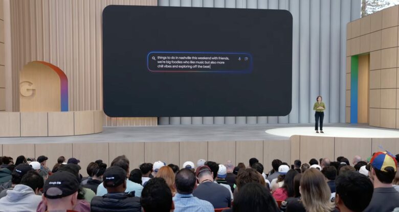 Präsentation von AI Mode in Google Search. © Google