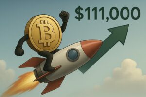 Bitcoin bei 111.000 Dollar. @Trending Topics via ChatGPT
