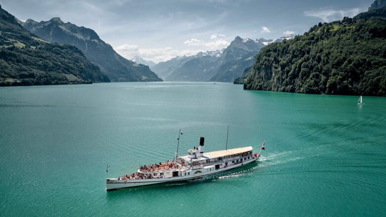 Das historische Dampfschiff Gallia auf dem Vierwaldstättersee. © SGV AG