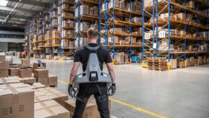 Exia sei das weltweit stärkste Exoskelett mit integrierter KI. © German Bionic Systems, Sven Michel