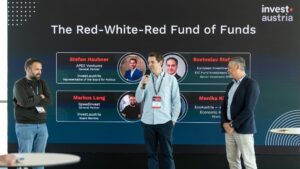 v.l.: Markus Lang (Partner bei Speedinvest), Stefan Haubner (Politikberater invest.austria) und Svetoslav Stefanov (Venture and Growth Capital Investor). © vogus