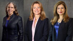 ReproNovo CEO Jean Marie Duvall, Ksenija Pavletic (Jeito Capital) und Dr. Zina Affas Besse (AXA IM Alts). © ReproNovo