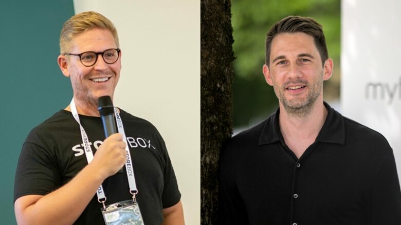 Johannes Braith von Storebox und Jonathan Grothaus von myflexbox. © Storebox / myflexbox