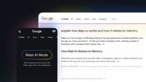 Google´s neuer AI-Modus wird den Datenverkehr verringern, da Fragen direkt beantwortet werden und User:innen nicht mehr auf Links klicken müssen. © Google Blog