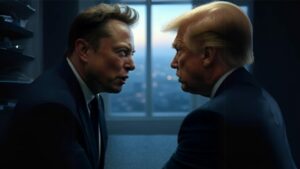 Musk vs. Trump © Grok