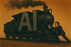 Der AI-Zug rollt auch auf die VCs zu. © Trending Topics via ChatGPT
