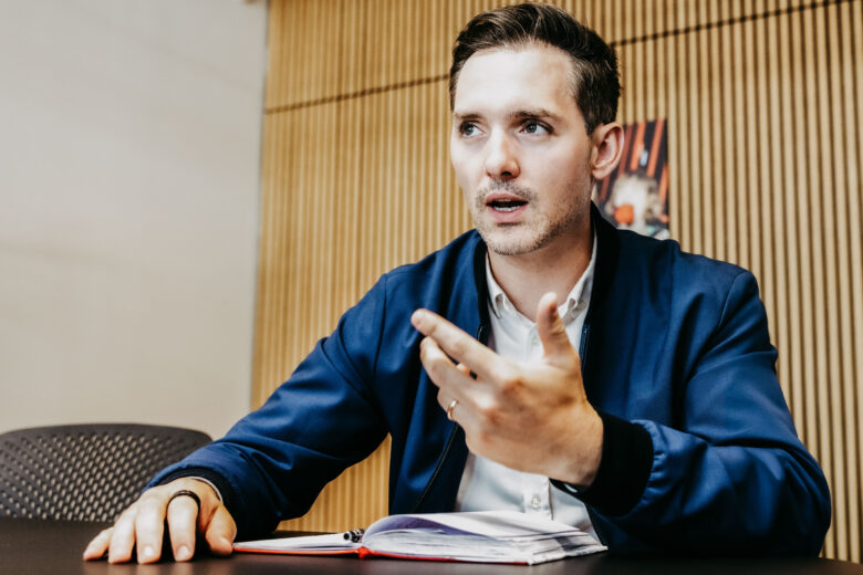 Henry Murray, CMO und Mitgründer von waterdrop. © Martina Berger/waterdrop