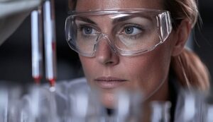 MedTech-Forscherin im Labor. © Kinled