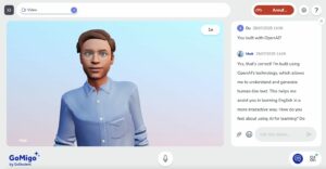 AI-Avatar Matt von GoMigo soll US-Englisch lehren. © Screenshot Trending Topics
