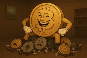 Bitcoin dominiert den Krypto-Space. © Trending Topics via GPT-4.1
