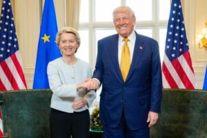 EU-Präsidentin Ursula von der Leyen und US-Präsident Donald Trump. © EU-Kommission