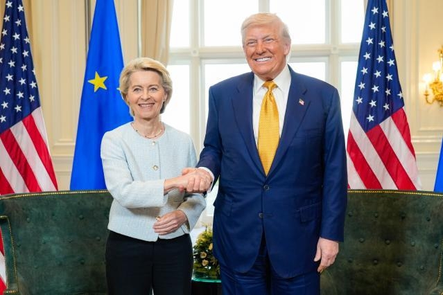 EU-Präsidentin Ursula von der Leyen und US-Präsident Donald Trump. © EU-Kommission