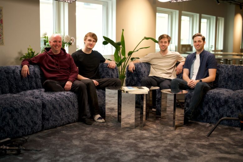 Lovable-Gründer mit Accel-Investoren. © Accel Partners