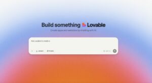 Lovable-Startseite. © Screenshot