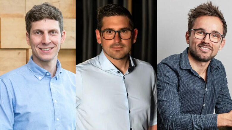 André Hammerer, Philipp Roth und Georg Terlecki-Zaniewicz von Blum Ventures. © Blum Group