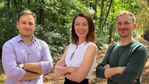 Vít Lichtenstein, Maggie Childs und Benjamin Wolf von mypaperwork. © Fresh Labs FlexCo