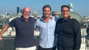 Oliver Holle, Lawrence Kilian und Werner Zahnt von Speedinvest. © Speedinvest