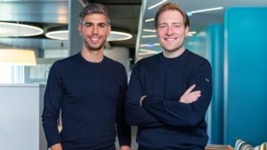 Die Deskbird-Founder Ivan Cossu und Jonas Hess. © Simon Ziffermayer