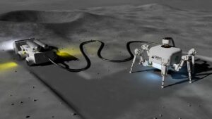 Konzeptbild von Bauroboter Charlotte © Crest Robotics