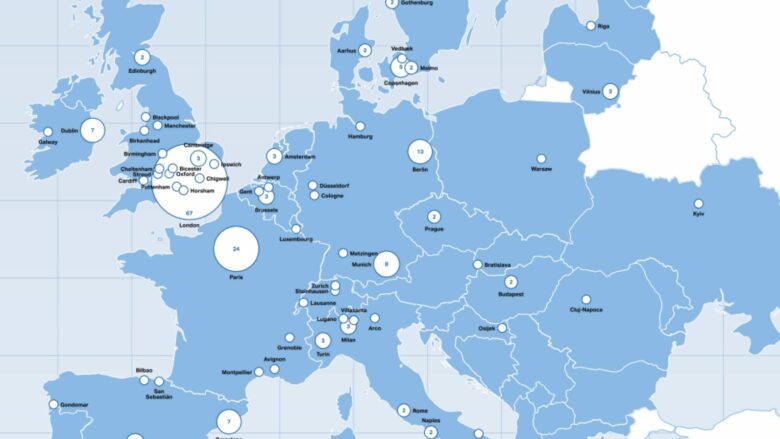 Landkarte aus dem Sifted 250-Report. © Screenshot