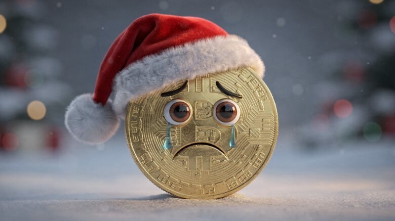 Trauriger Bitcoin im Dezember. © Flux 2 / Trending Topics