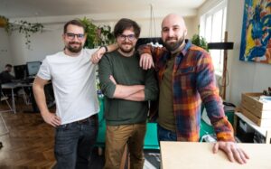 Tomáš Rychlik, Petr Brzek und Martin Ďuriš von Macaly. © Macaly