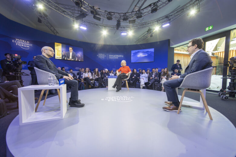 Dario Amodei, (CEO Anthropic) and Demis Hassabis (CEO Google DeepMind) © 2026 World Economic Forum