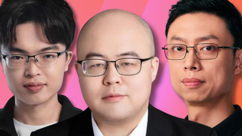 Die AI Tiger: Yang Zhilin (Moonshot AI), Yan Junjie (MiniMax) und Zhang Peng (Z.ai). Moonshot AI / MiniMax / Z.ai