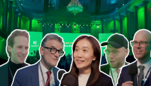 Max bernt (TaxBit), Heimo Hammer (kraftwerk), Sabina Liu (KuCoin), Georg Brameshuber (Validvent), Bernhard Blaha. © Trending Topics