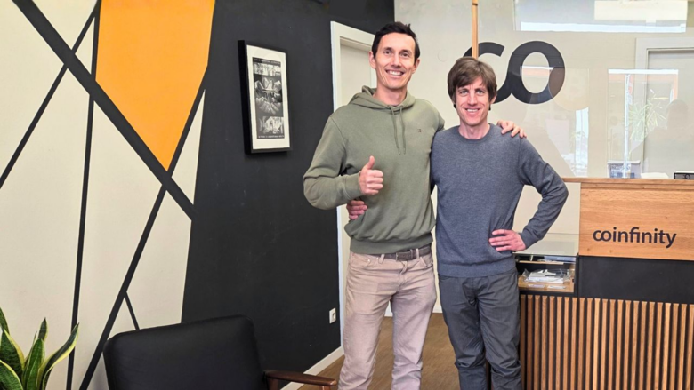bitcoin.wien-Gründer Emanuel Sanchez de la Cerda und Max Tertinegg, Geschäftsführer von Coinfinity © Coinfinity