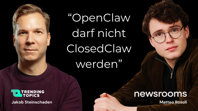 Jakob Steinschaden und Matteo Rosoli. © newsrooms / Trending Topics