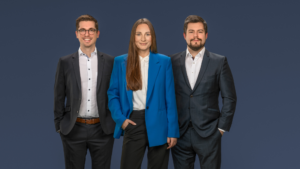 Das Managementteam von Inleap Photonics: Felix Wellmann, Katharina Haas, Marius Lammers (v.l.n.r.) © Inleap Photonics