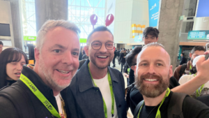 v.l.n.r.: Stefan Erschwendner, Peter Steinberger und Alex Meyer bei der NVIDA GTC 2026 © Lobster Lager