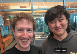 Mark Zuckerberg & Alexandr Wang of Meta. © Zuckerberg