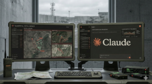 Ai generated image of Anthropic's Claude in a militry usecase. © Nano Banana 2 by Trending Topics