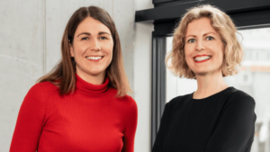Die Heycare-Gründerinnen Anna Schneider und Julia Kahle. © Heycare/Tribunalova