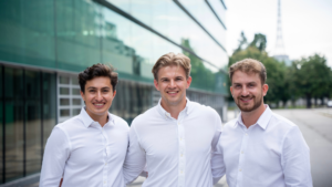 Die Co-Founder Yanik Yeganehfar, Andreas Schaubmaier, und Lukas Ebermann von Soneo. © Soneo