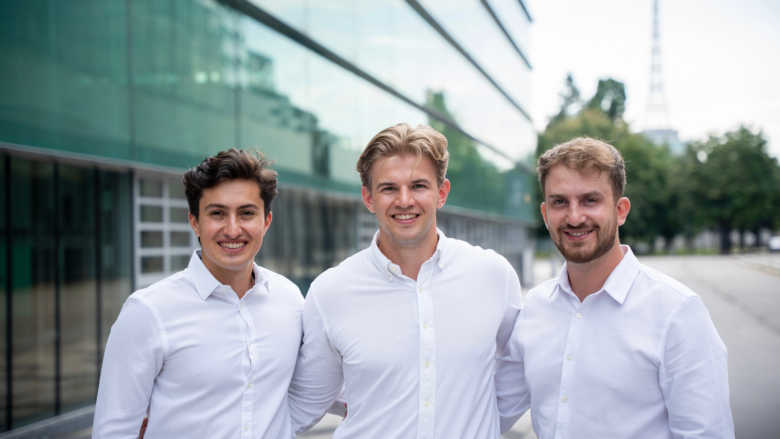 Die Co-Founder Yanik Yeganehfar, Andreas Schaubmaier, und Lukas Ebermann von Soneo. © Soneo