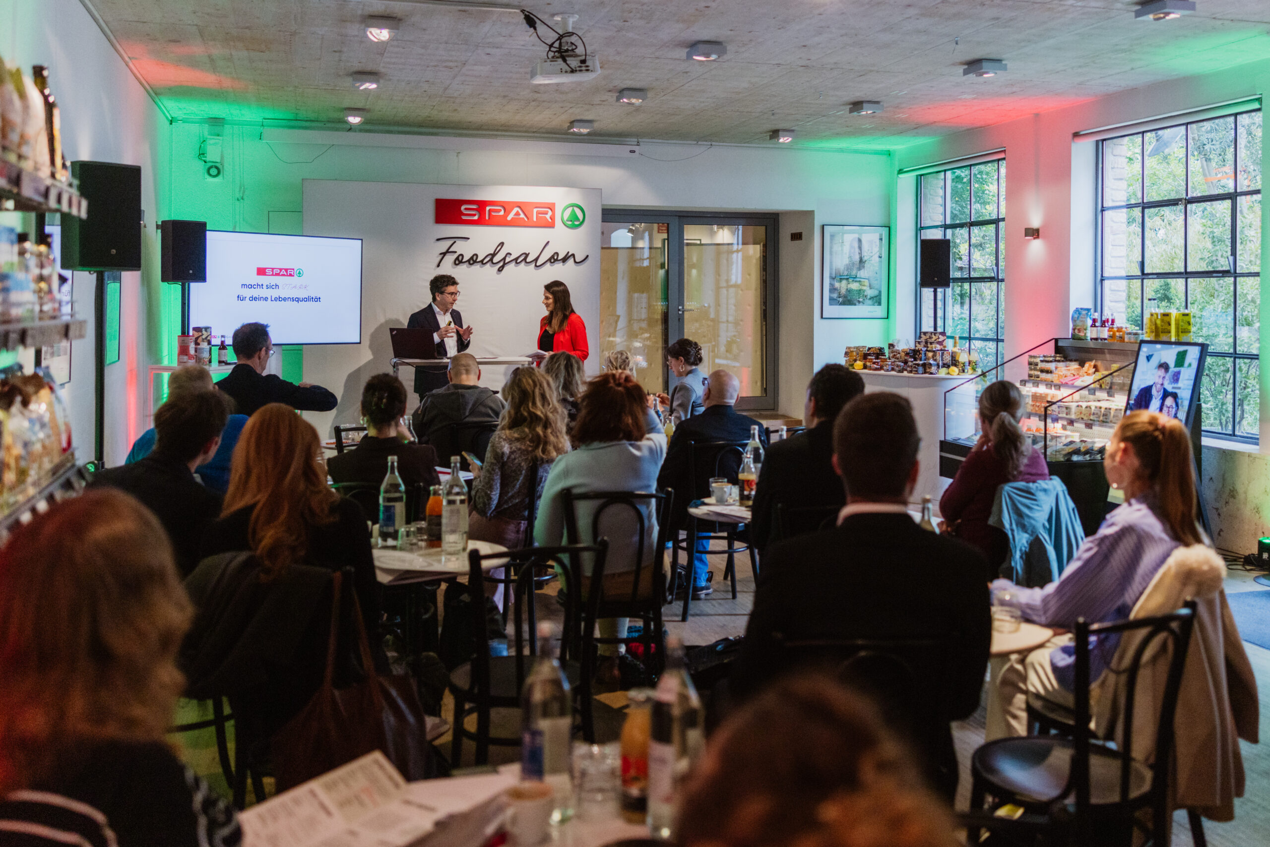 Spar-Vorstand Markus Kaser beim Foodsalon in Wien. © Spar Österreich