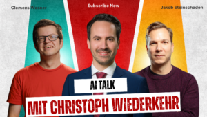 Christoph Wiederkehr zu Gast im Podcast AI Talk. © Trending Topics