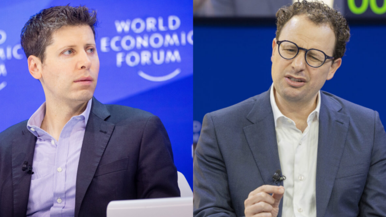 OpenAI CEO Sam Altman & Anthropic CEO Dario Amodei. © WEF