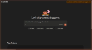 Leaked Screenshot of Claude's Lovable competitor. © X.com