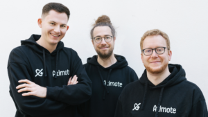 Die Aximote-Gründer Laurenz Hinterholzer, Philipp Hellmayr und David Schröder. © Aximote