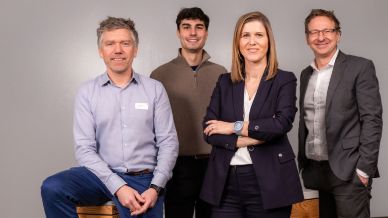 v. l. n. r.: Martin Stötzel (SPiNE), Luca Nekvinda, Tanja Reiter, Jan Cupal (VERBUND). © VERBUND AG