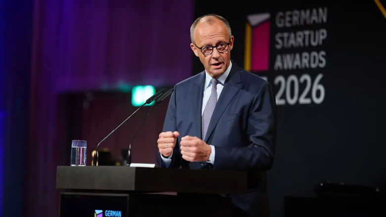 Der deutsche Bundeskanzler Friedrich Merz bei den German Startup Awards © Bundesregierung/Henning Schacht