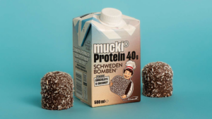 mucki bringt Proteindrink mit Geschmack von Niemetz Schwedenbomben © Heidi Chocolat AG