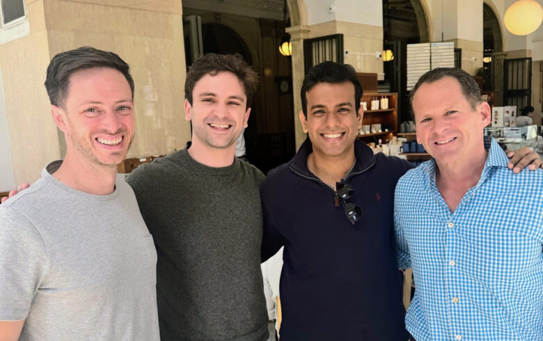 OpenRouter COO Chris Clark, OpenRouter Founder & CEO Alex Atallah, Menlo Principal Deedy Das, and Menlo Partner Matt Murphy. © OpenRouter / Menlo Ventures